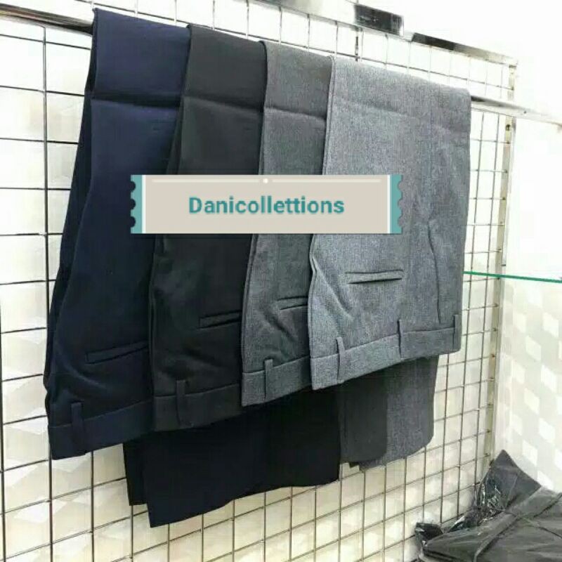 (Bayar di tempat)Celana formal model slim/panjang bahan kerja/kantor size 27-38