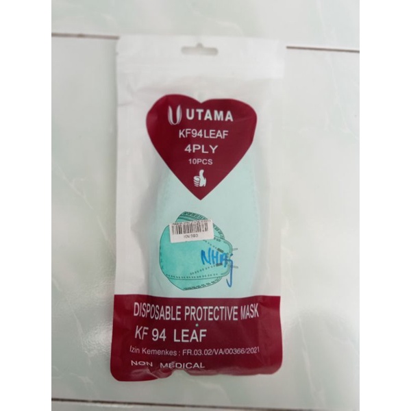 Masker Utama KF94 LEAF 4PLY isi 10pcs