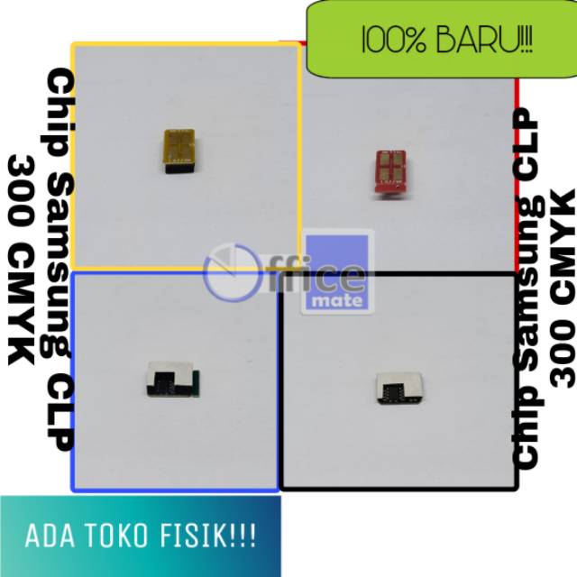 Chip Samsung CLP 300 Cyan Magenta Yellow Black