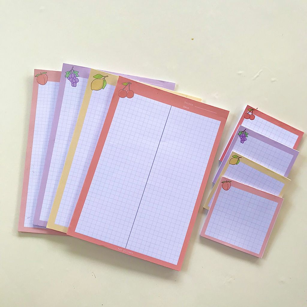 

A5 memopad untuk dekorasi jurnal/ memopad study planner/ daily planner memopad