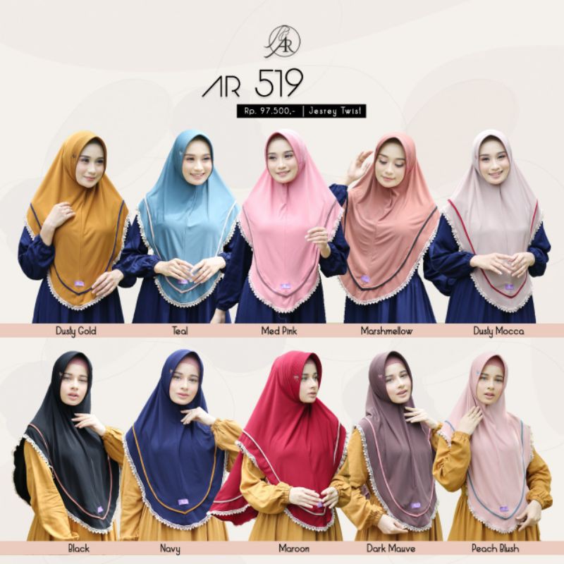HIJAB TERBARU ✅ TERLARIS ORI BY ARRAFI AR519