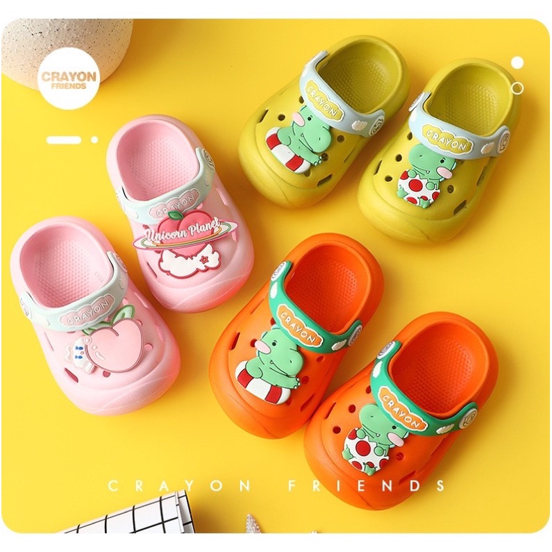 Sendal crocs Anak / Sandal Karet Anak Laki Laki Perempuan / Sandal Slip On anak Model Crocs / Sandal Anak Anak / Sandal Sepatu AnaK Balita / Sepatu Sandal Anak Lucu EVA Non Slip Ringan Kualita Premium/ Sendal Anak Laki Laki/ Sandal Anak Perempuan Kait