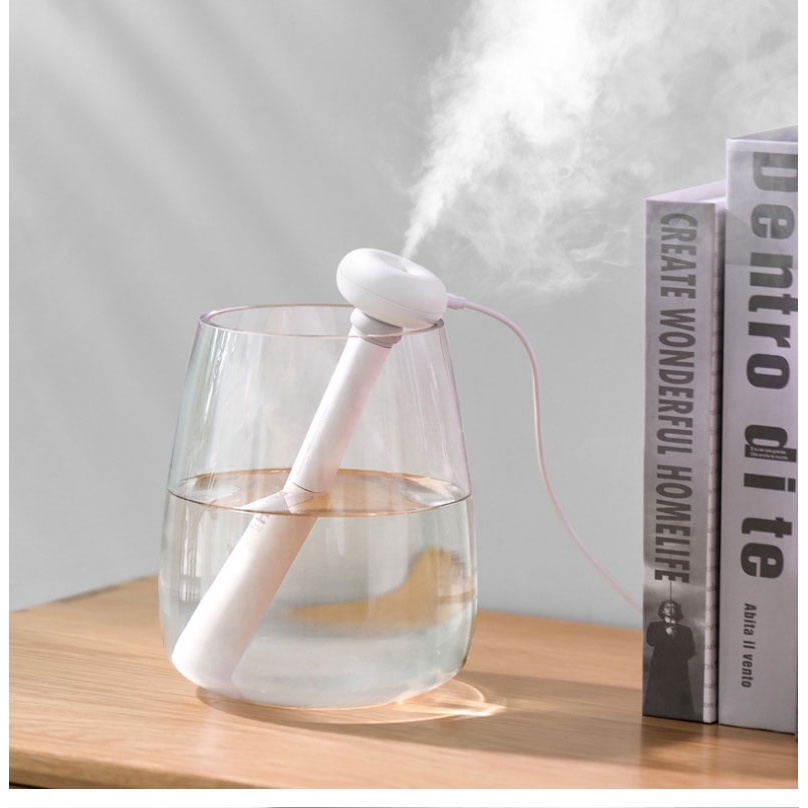 [Best Seller] Humidifier Ultrasonic Aromatherapy Oil Diffuser Portable Celup - HUMI - K-J021 - White