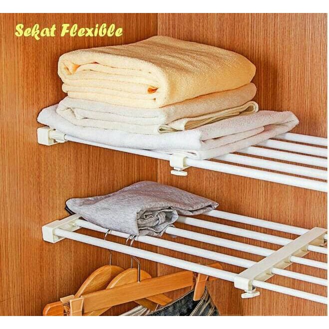 Alat Penyekat Lemari - Alat Sekat Laci Fleksibel Ukuran SMALL - MEDIUM - LARGE