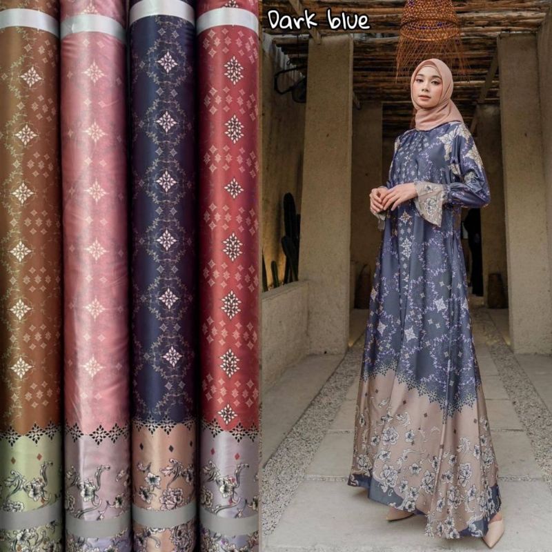 NEW MOTIF GAMIS MAXMARA DIOR SILK VIRAL/GAMIS SYAR'I TERLARIS