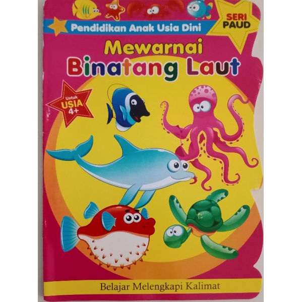Buku Aktivitas Mewarnai Binatang Laut - Daffa Media