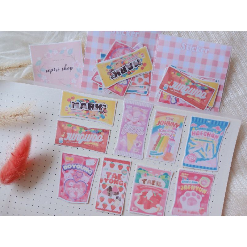 

SNACK NCT 127 STICKER SET | DIE CUT STICKER KPOP