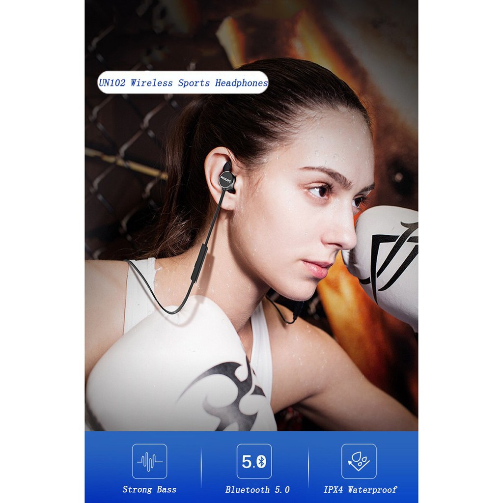 Philips TAUN102BK Wireless Earphone Headset TAUN102 TAUN 102
