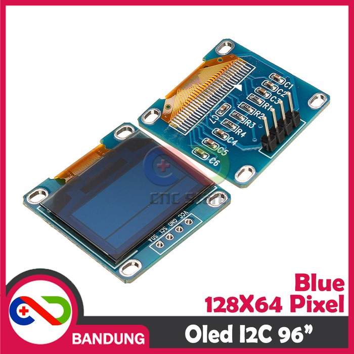 OLED LCD BLUE 0.96î I2C 128X64 DISPLAY MODULE BIRU