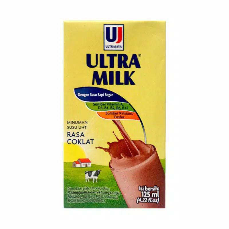 

-ECER- SUSU ULTRA MILK 125ML RASA COKLAT