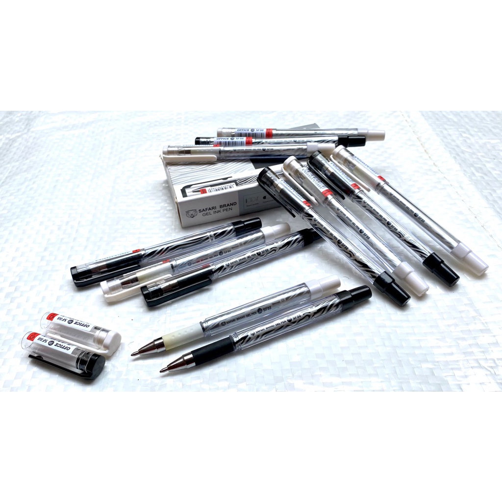 

Pulpen Gel Ink Pen SAFARI SF-88 (12 Pcs) Bolpoint Gel 0,38 mm