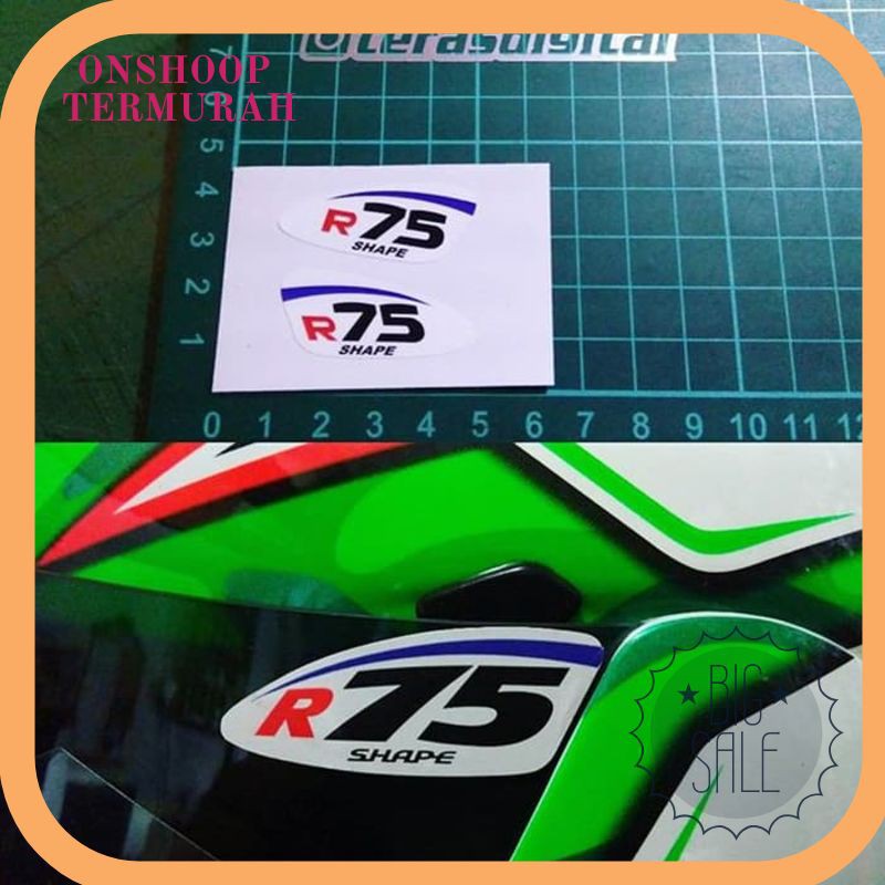 Termurah Print and cut sticker R75 Shape ARAI SHOEI INK DLL Terlaris