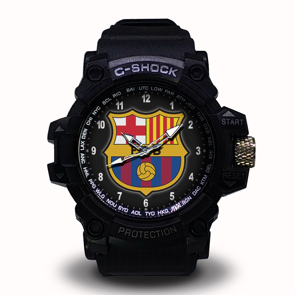 Jam Tangan Barcelona FC Outdoor Anti Air #Putih