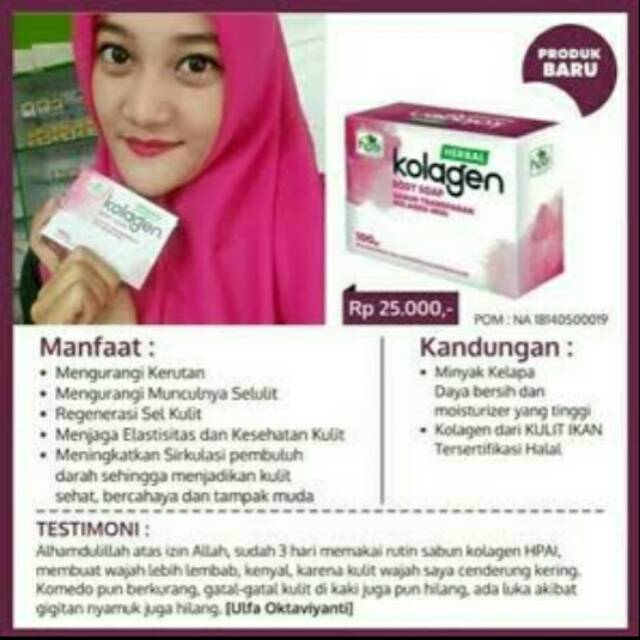 Sabun Kolagen Hni Hpai Perawatan Badan Dan Kecantikan Indonesia