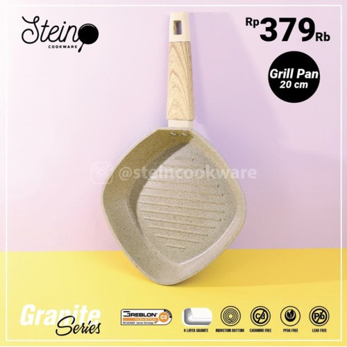 STEIN Cookware Grill Pan 20 cm / Panci Panggangan STEIN