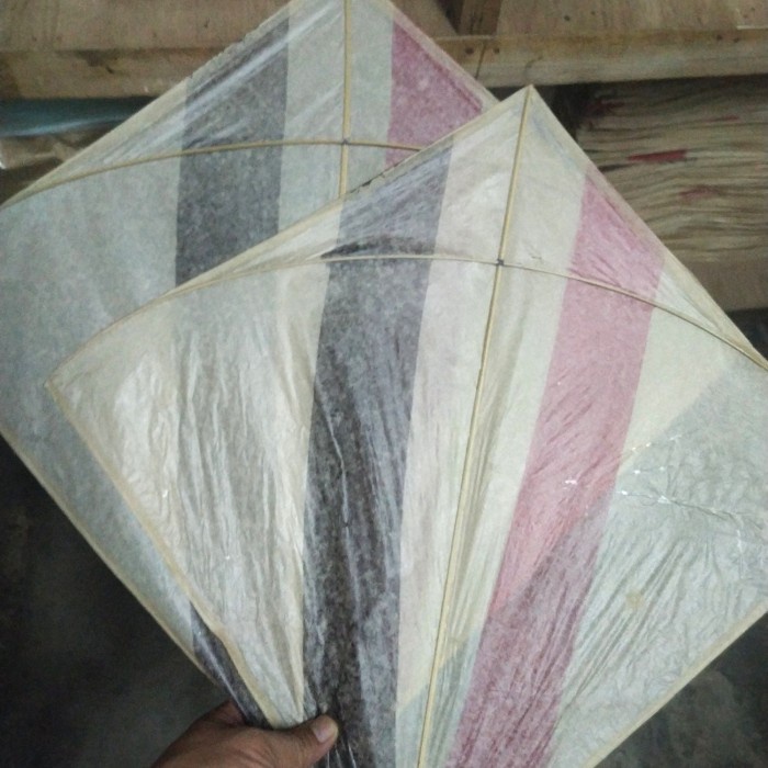 50Njg0 Layangan Aduan Motif Campur Like Aduan Gelasan Senar Layangan y6021Fd