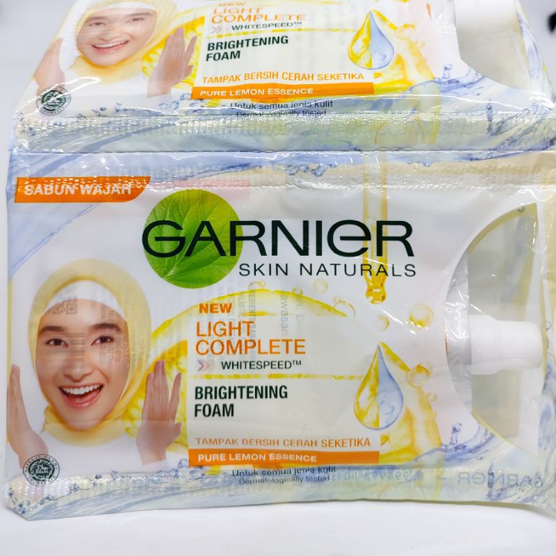 ~ PIYOSHI08 ~ GARNIER Facial Foam Sakura White &amp; Lightening Complete Sachet 9ml PC08