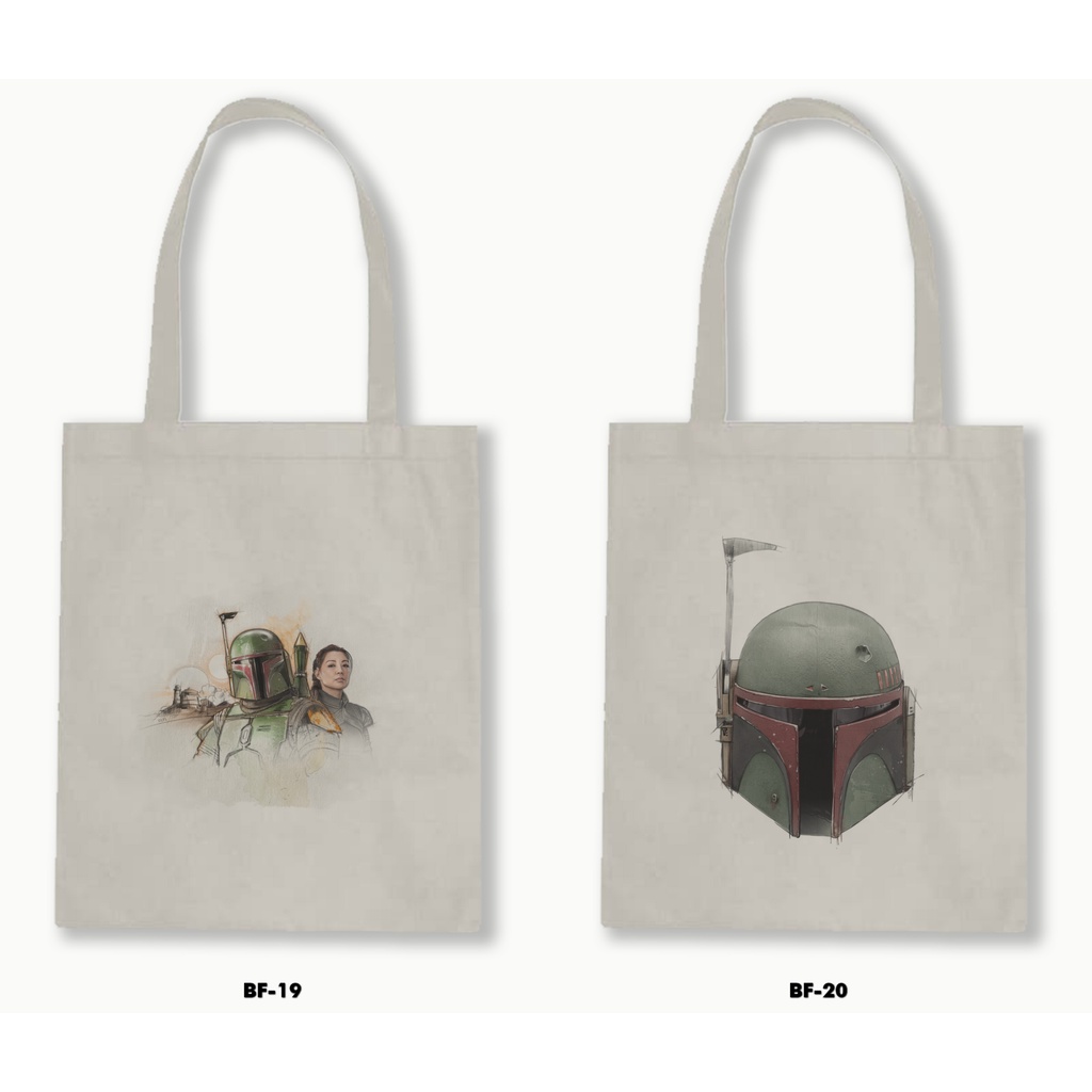 TOTE BAG BLACU - BOBA FETT - STAR WARS 01