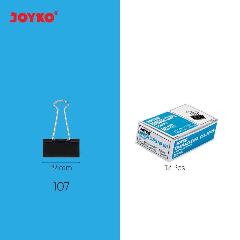 binder clip joyko no 260 joyko binder klip no 200 penjepit kertas joyko no 155 binder clip no 107