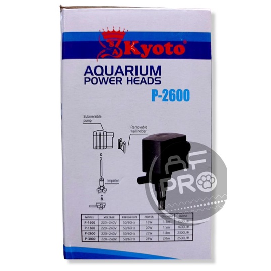 PROMO Murah Pompa aquarium kolam hidroponik POWER HEADS KYOTO P 2600