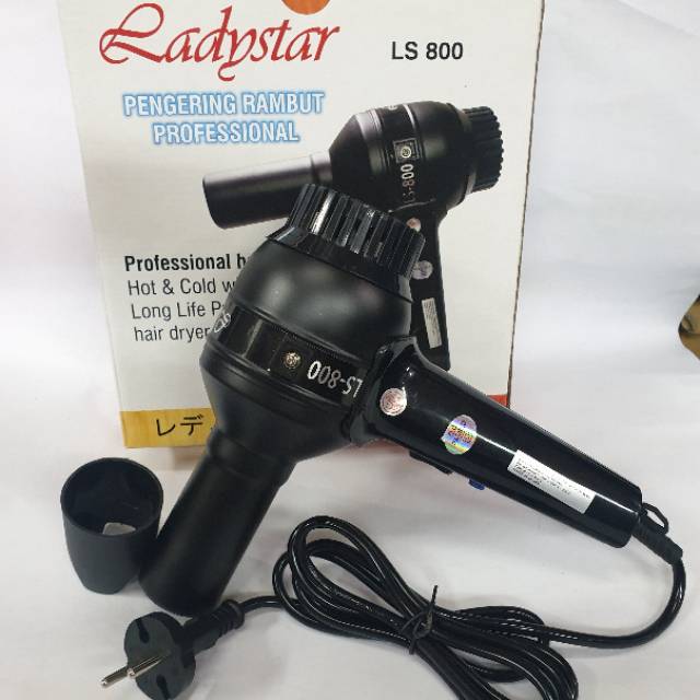 Hairdryer Ladystar Ls800 Hair dryer rambut Angin Kencang,Hairdayer murah 02-027-LS