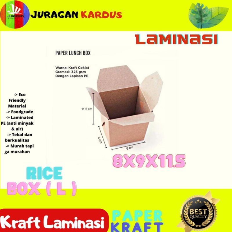 

RICE BOX L / TEMPAT MIE AYAM / DUS NASI / DUS KUE