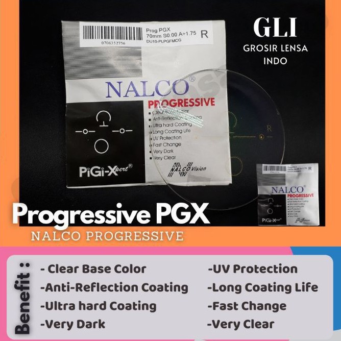 Lensa Kacamata Nalco Progresif photocromic HMC by Domas