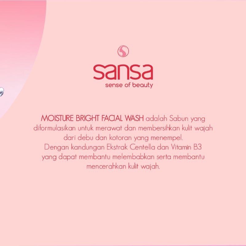 Sabun Wajah Sansa Facial Wash