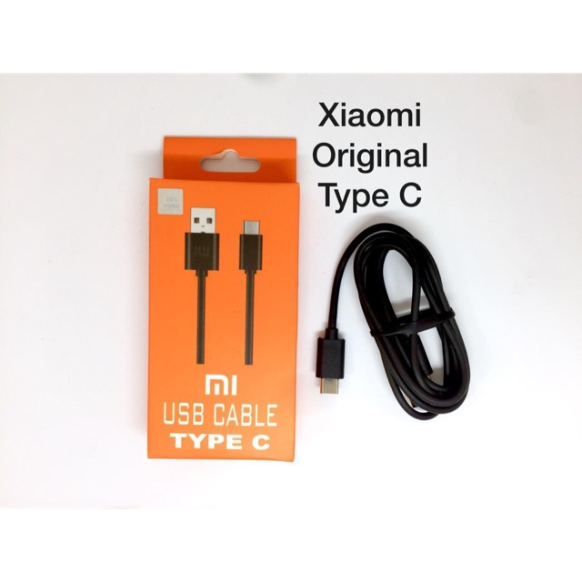 KABEL DATA ORI XIAOMI TYPE-C PACK ORANGE