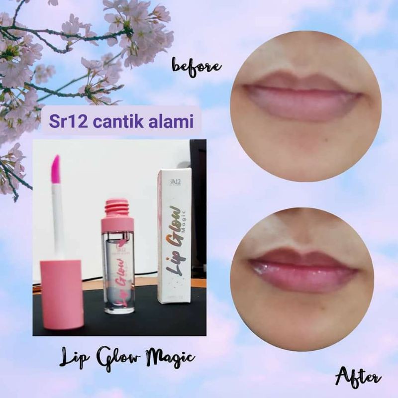 Lip Serum Pencerah Bibir Hitam Lip Glow Magic SR12 / Lip Gloss Pemerah Bibir Permanen / Mengobati Bibir Kering