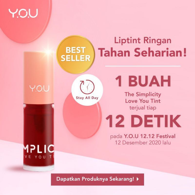 Kosmetik You The Simplicity Love You Tint by You Makeups