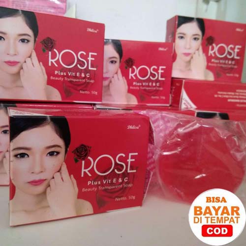 [BPOM] Sabun Rose Plus Vit E &amp; C Beauty Tranparent Soap Dhilisa