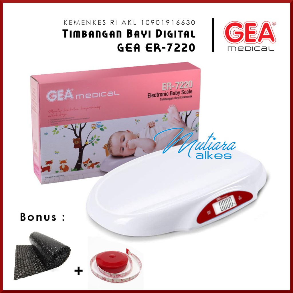 Timbangan Bayi Digital GEA ER 7220 / Electronic Baby Scale ( FREE BUBLE WRAP )