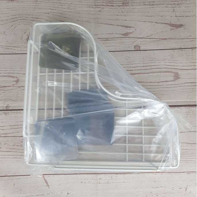 Rak Sudut Kamar Mandi besi anti karat Rak siku pojok kamar mandi dan dapur tembok cantel gantung organizer barang sabun odol shampo bisa juga bumbu dapur kecap saos di dapur Triangular Bathroom Organizer Rack G49 aluminium besi Stainless Steel