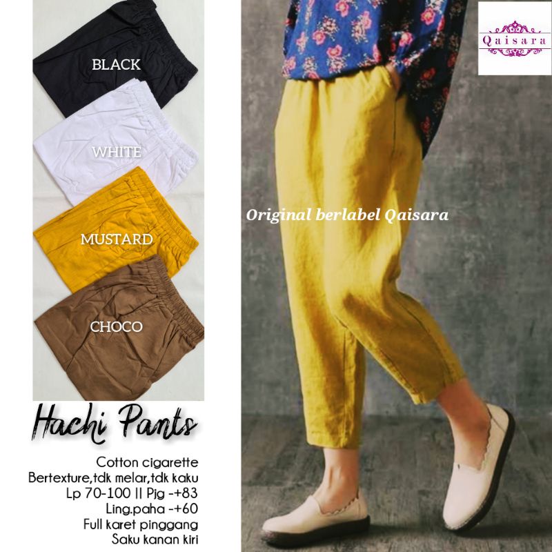 Hachi pants cotton cigaratte / Celana panjang cigarette