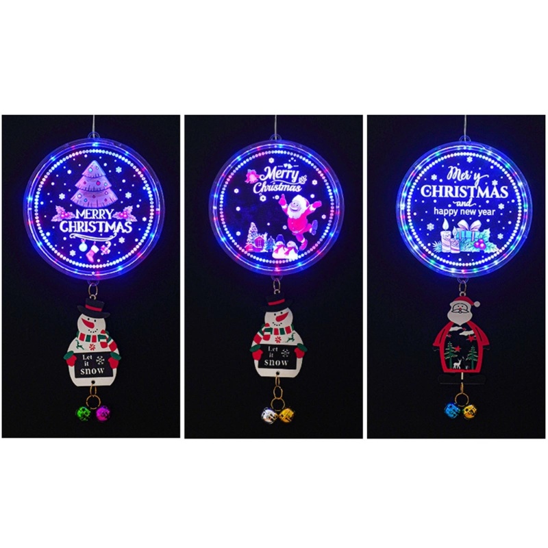 Zzz Lampu Gantung LED Bentuk Santa Claus Untuk Dekorasi Pohon Natal