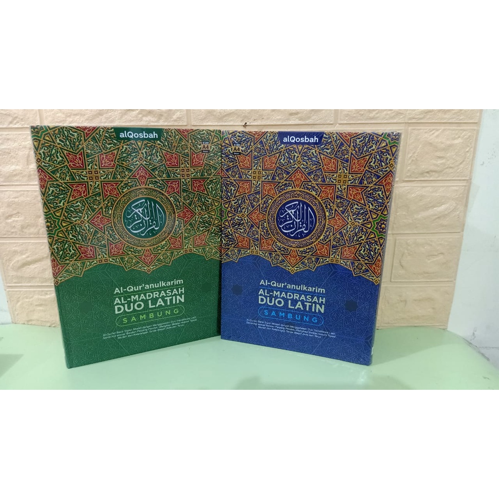 Jual AL QURAN AL MADRASAH DUO LATIN SAMBUNG A4/AL QURAN UNTUK PEMULA A4 ...