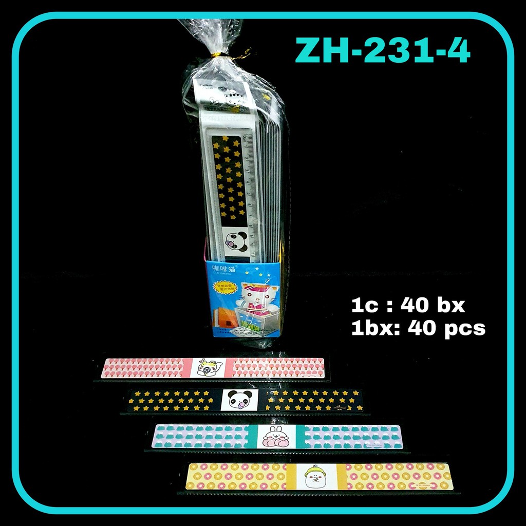 

ILP Penggaris 20cm ZH-231-4 / Penggaris Plastik / Ruler