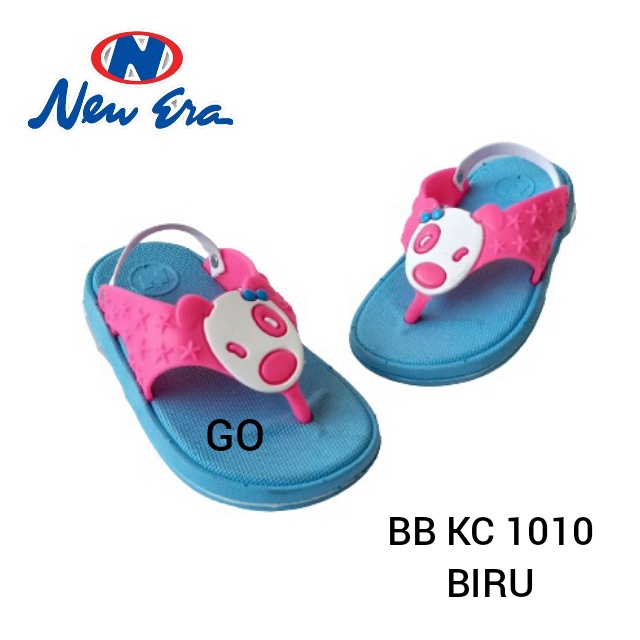 gof NEW ERA BB KC 1010 Sandal Japit anak Sandal Tali Karet Belakang Original Karakter Snopy