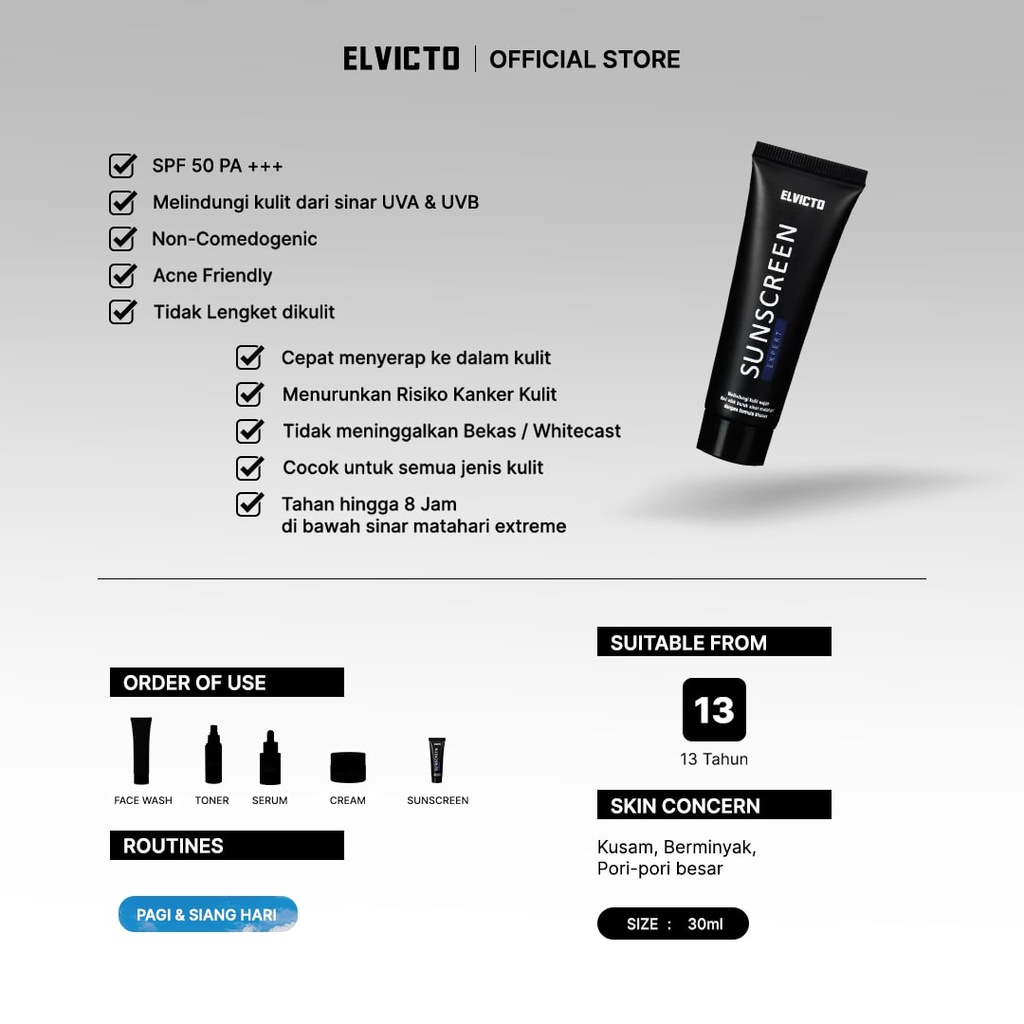 ELVICTO SUNSCREEN EXPERT WITH SPF 50 PA ++++