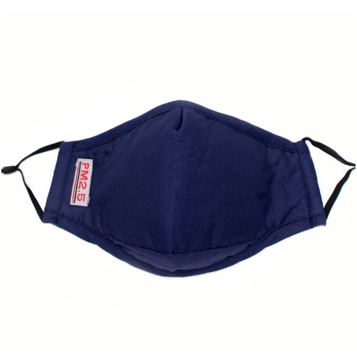 

La Floret 1 pc MC-02 NAVY SOLID COL Masker Kain Cotton PM 2.5 Respirator