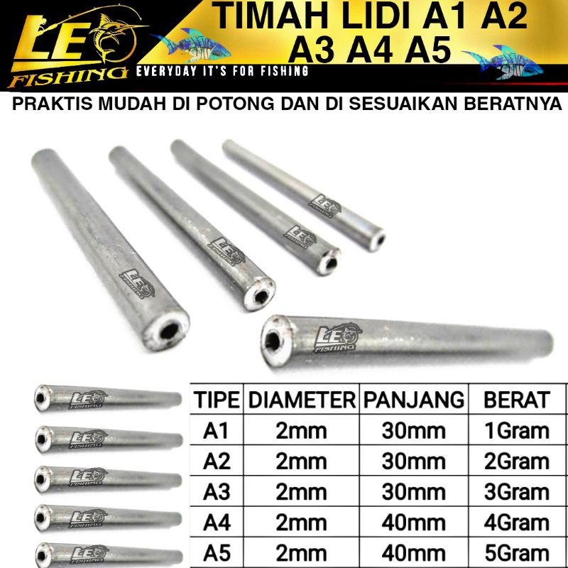 TIMAH LIDI A1 A2 A3 A4 A5 TIMAH PANCING TERLARIS