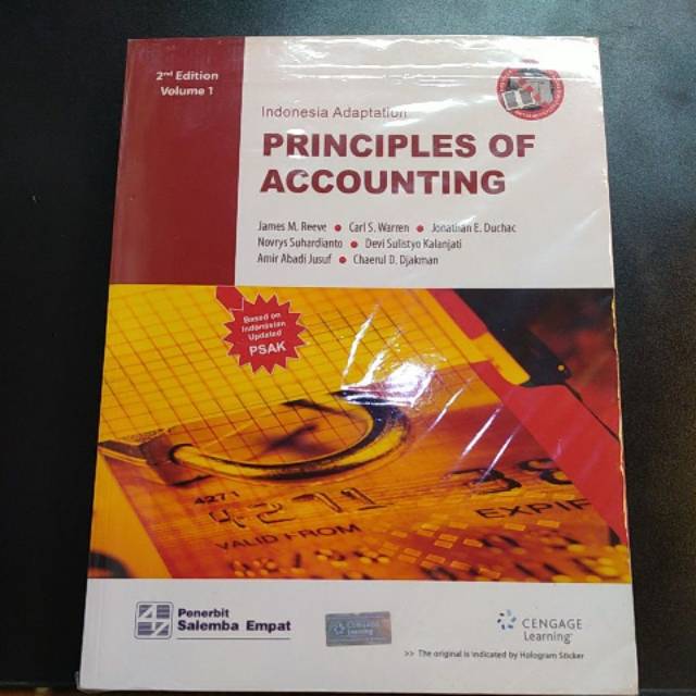 PRINCIPLES OF ACCOUNTING Buku 1 by James M. Reeve/ Carl Warren