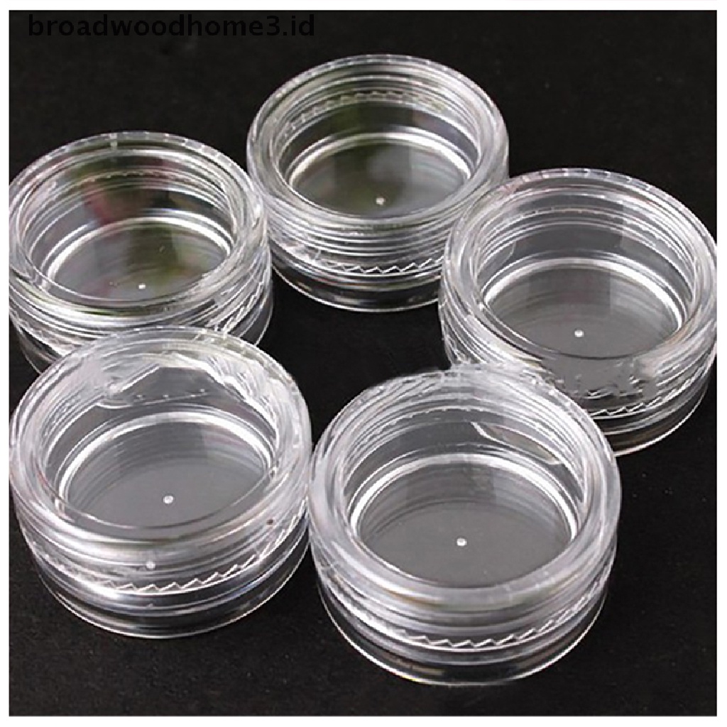 10pcs Pot Jar Kosong Transparan Untuk Eyeshadow / Krim Wajah  (H) Buku Literatur Bahasa Cina