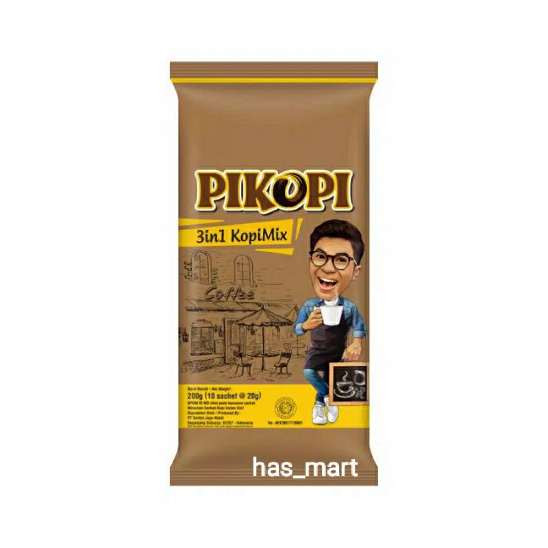 

PIKOPI kopi mix 3in1 isi 10 sachet*20gr