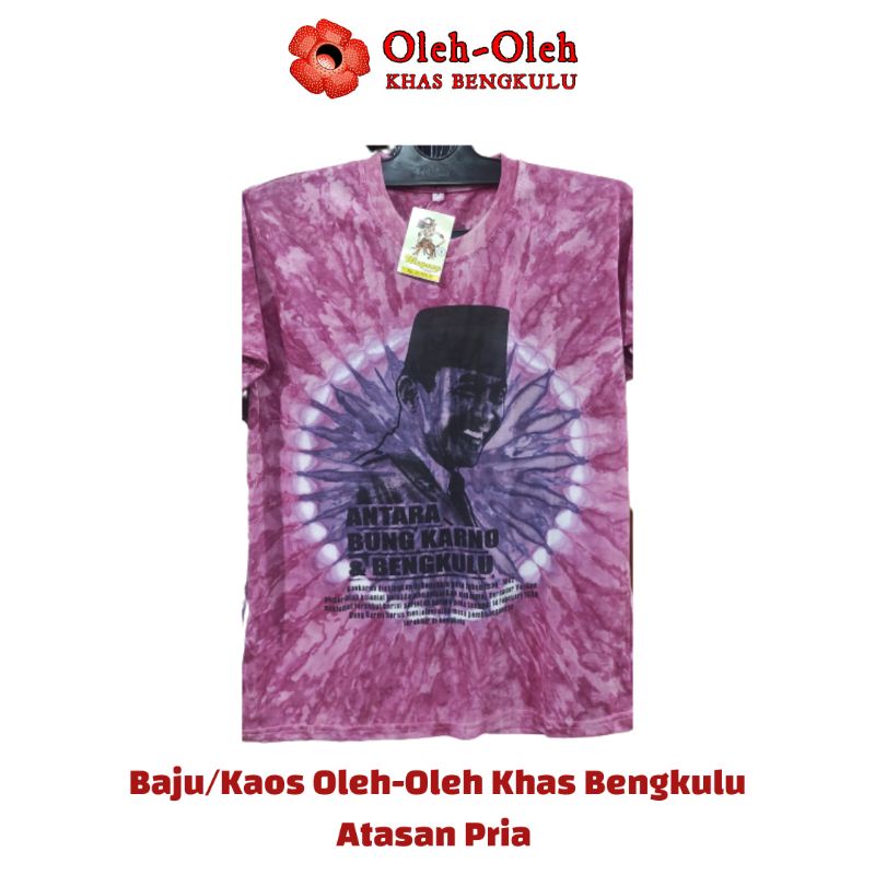 [Size Dewasa] Baju/ Kaos Bung Karno / Oleh-Oleh Khas Bengkulu