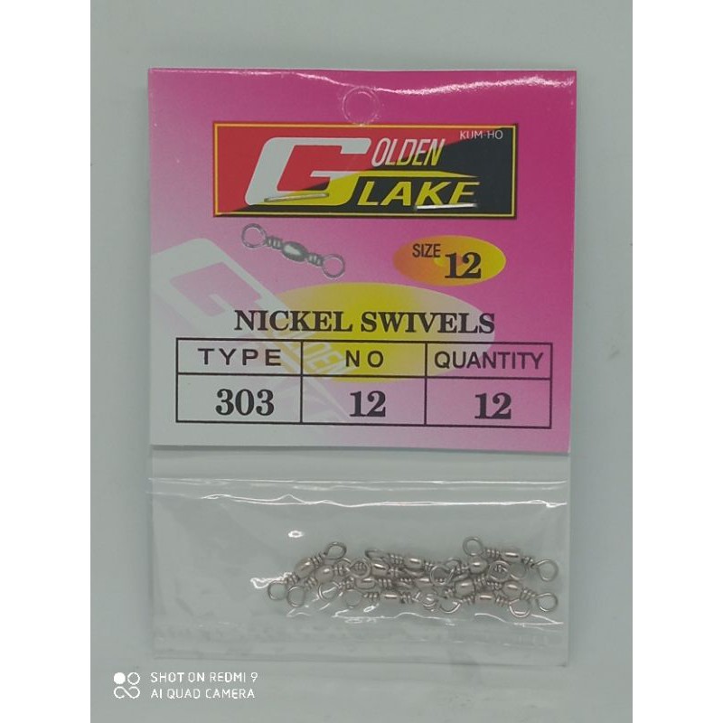 Penitik Golden Lake Nickel Swivels ( No.12 )