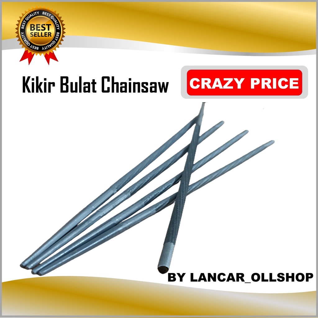 Kikir Bulat CHAINSAW Gergaji Senso 4,8x200mm 4.8x20cm Kikir Rantai CHAINSAW