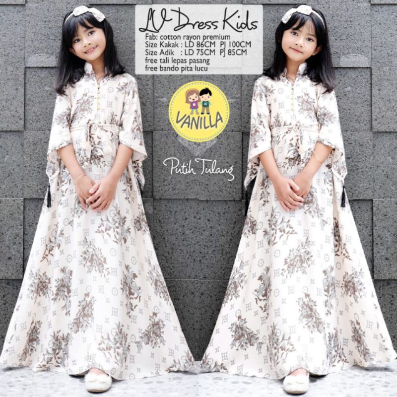 Gamis Anak LV Dress
