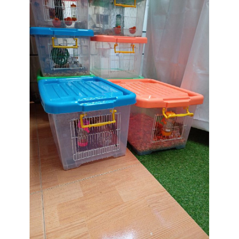 Kandang Box Besar Breeding Hamster / Landak Mini Handmade Nyaman Untuk Berkembangbiak FULLSET Box